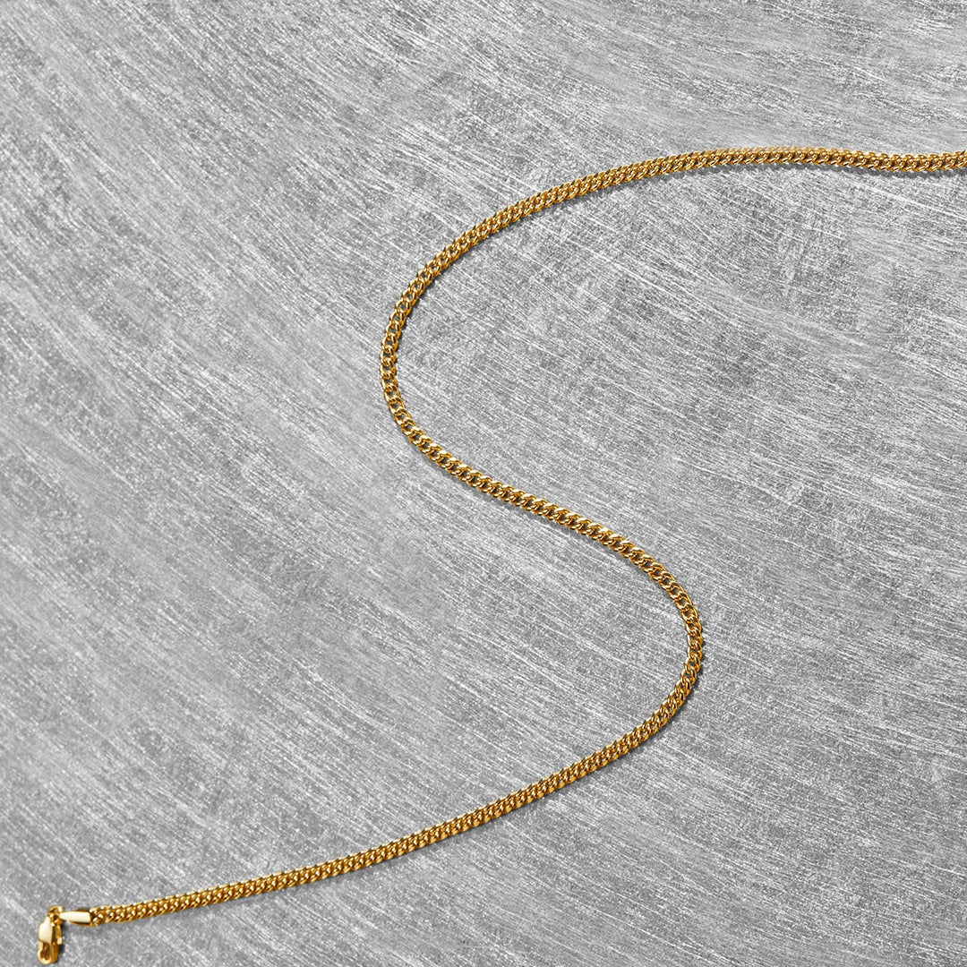 3mm Cuban Chain Necklace - Image 5