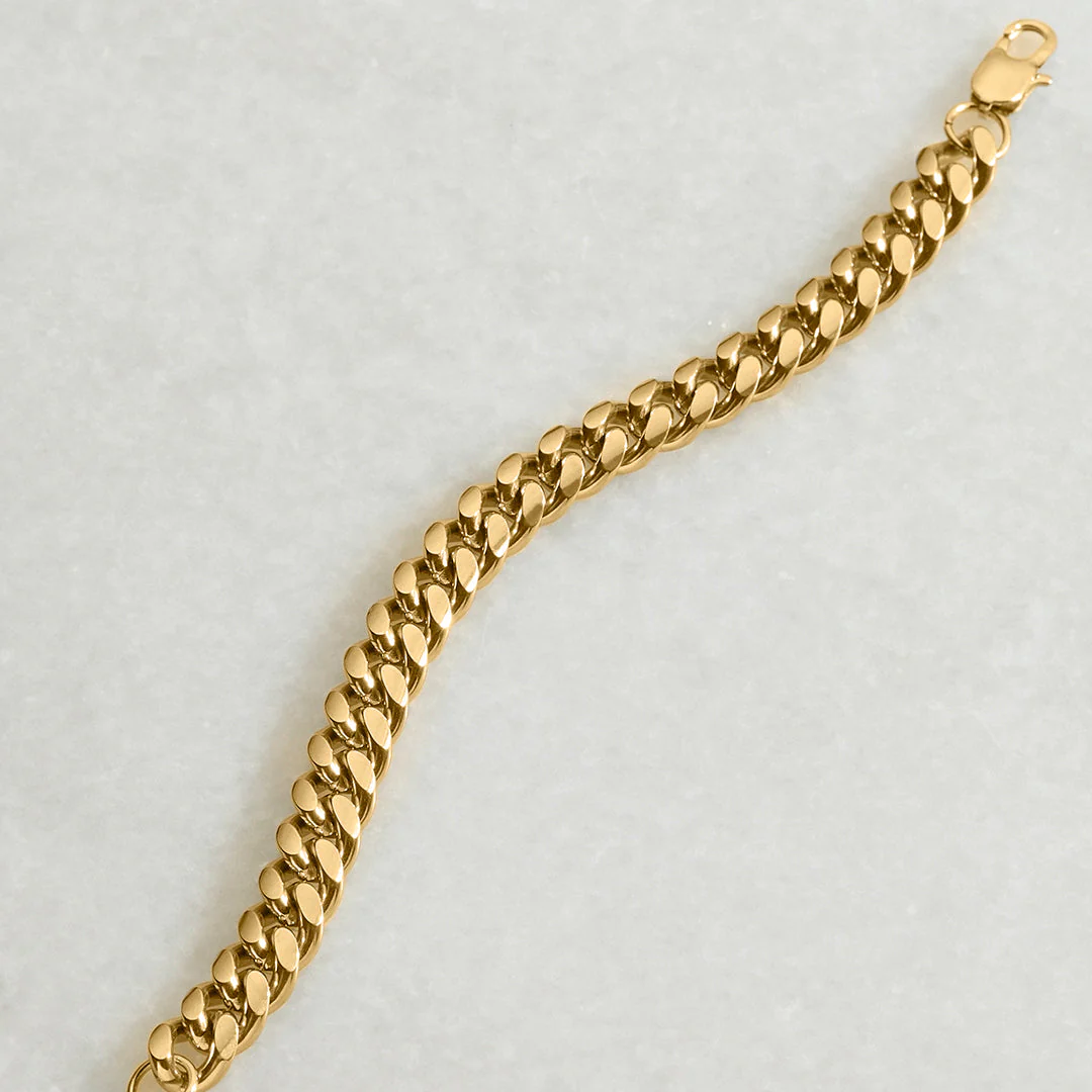 6mm Cuban Link Chain Bracelet - Image 2