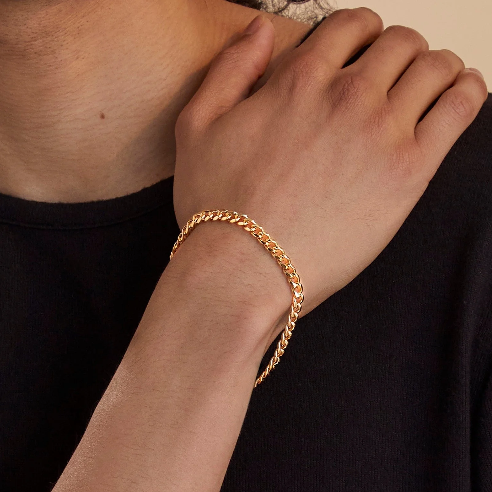 6mm Cuban Link Chain Bracelet - Image 4