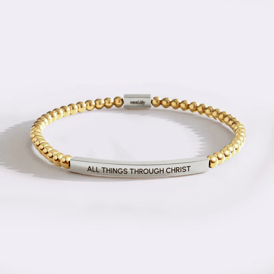 All Things Through Christ Beaded Inspire Bracelet - Image 11