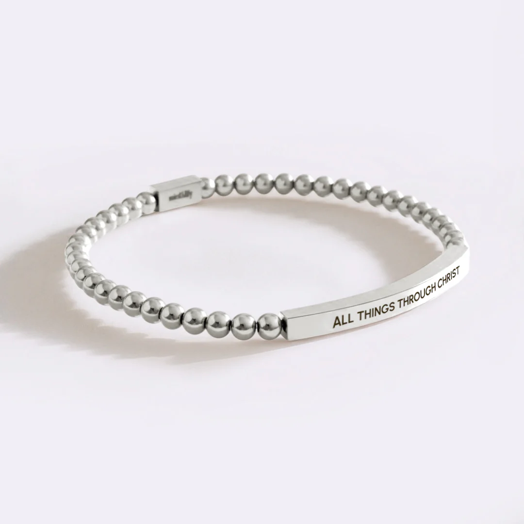 All Things Through Christ Beaded Inspire Bracelet - Image 13