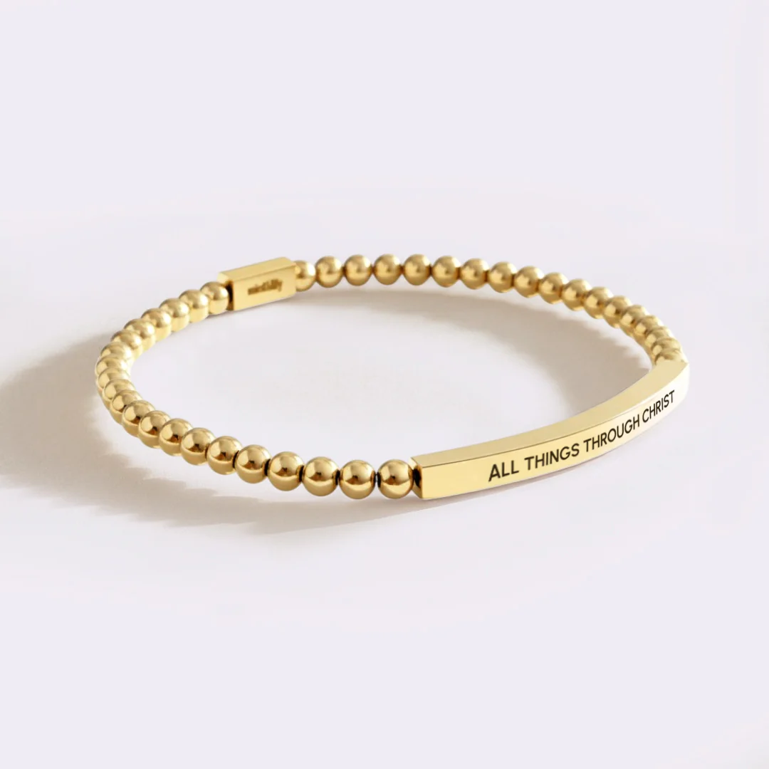All Things Through Christ Beaded Inspire Bracelet - Image 6