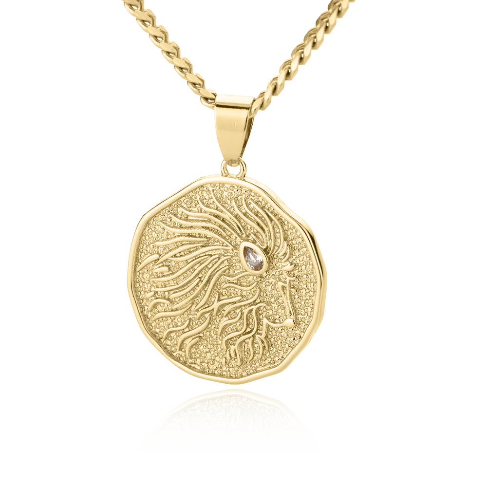 Astrological Sign Coin Pendant Necklace - Image 14