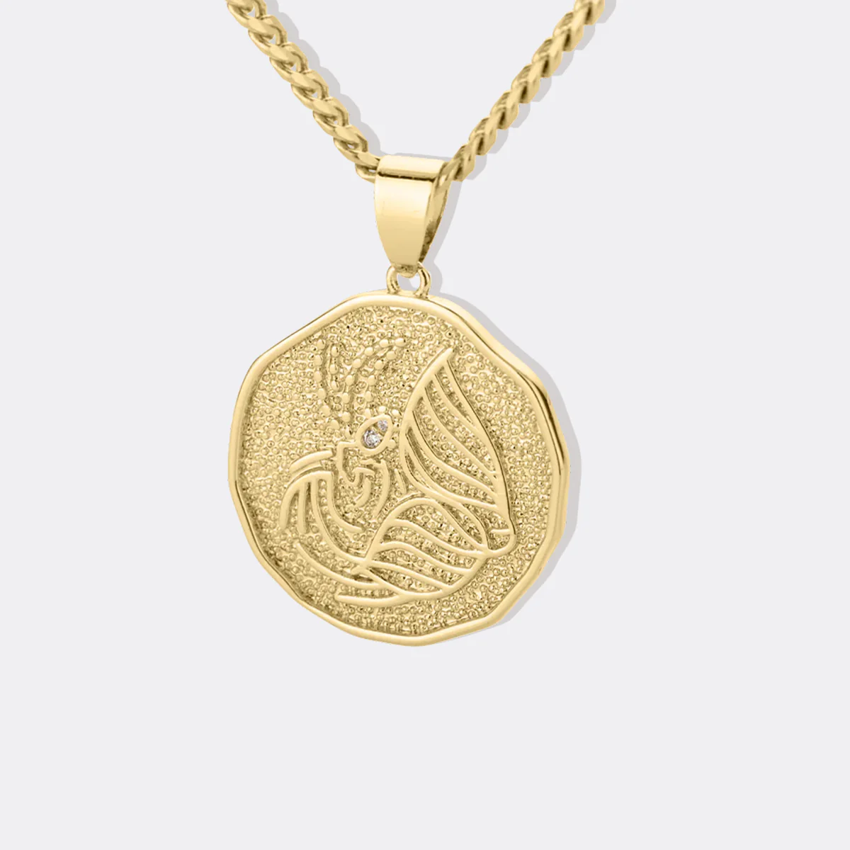 Astrological Sign Coin Pendant Necklace - Image 46