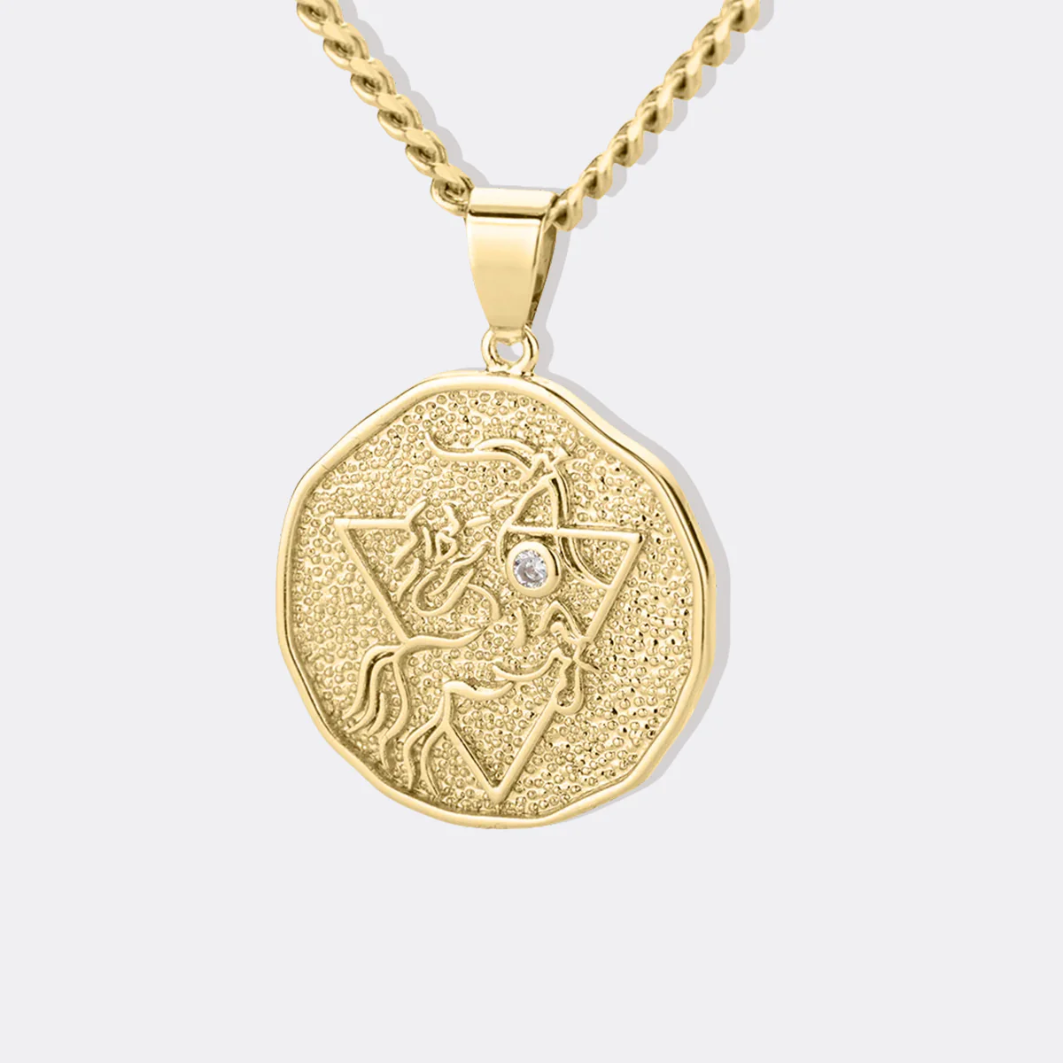 Astrological Sign Coin Pendant Necklace - Image 51