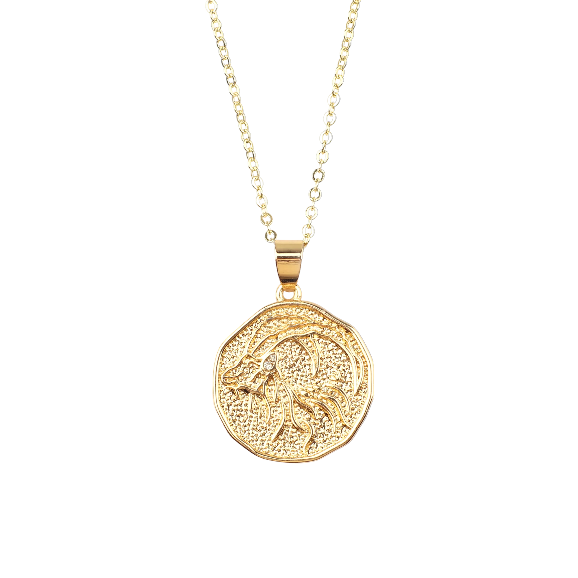 Astrological Sign Coin Pendant Necklace - Image 9