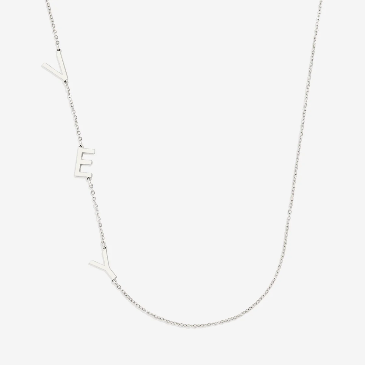Asymmetrical Initials Necklace - Image 8