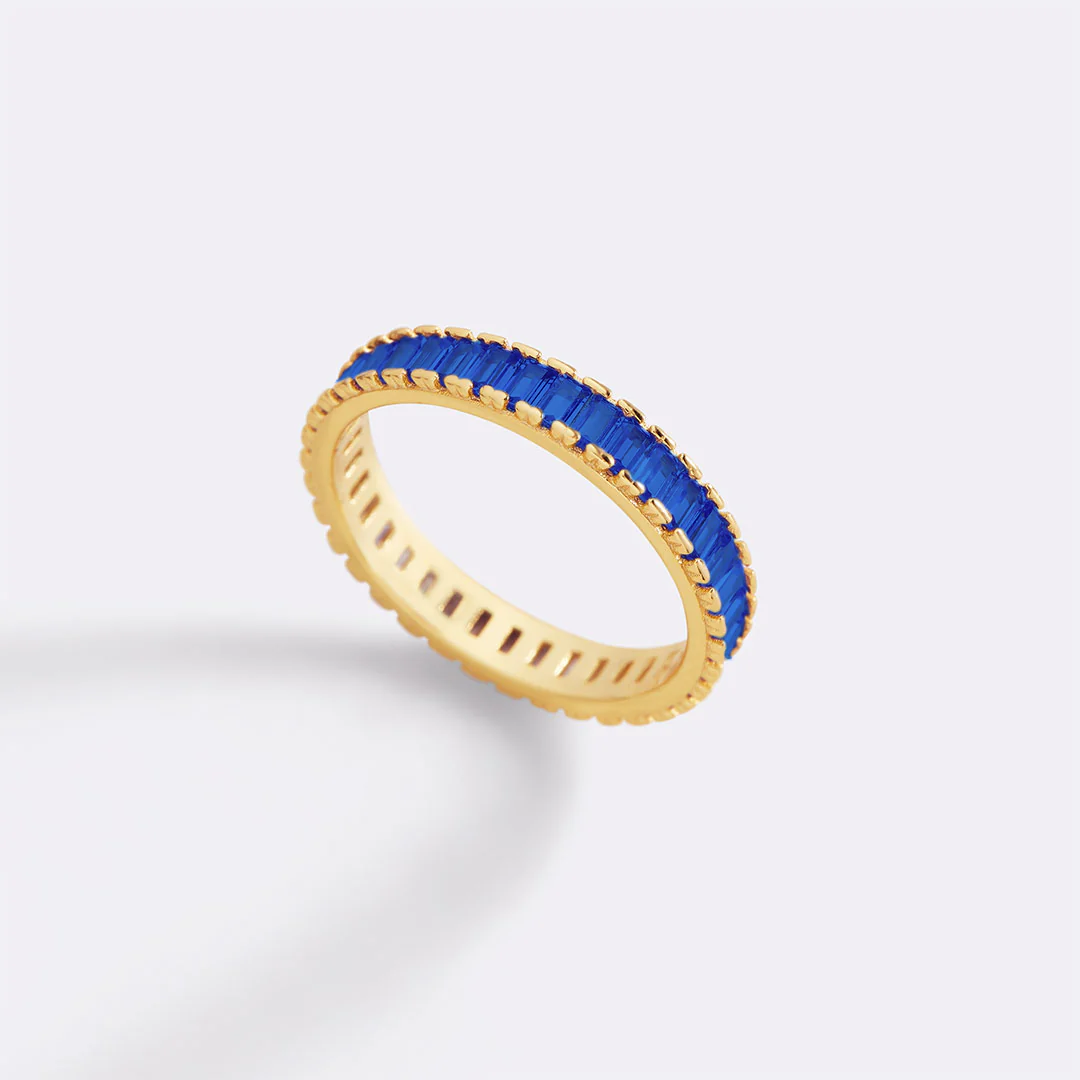Baguette Birthstone Eternity Band - Image 43