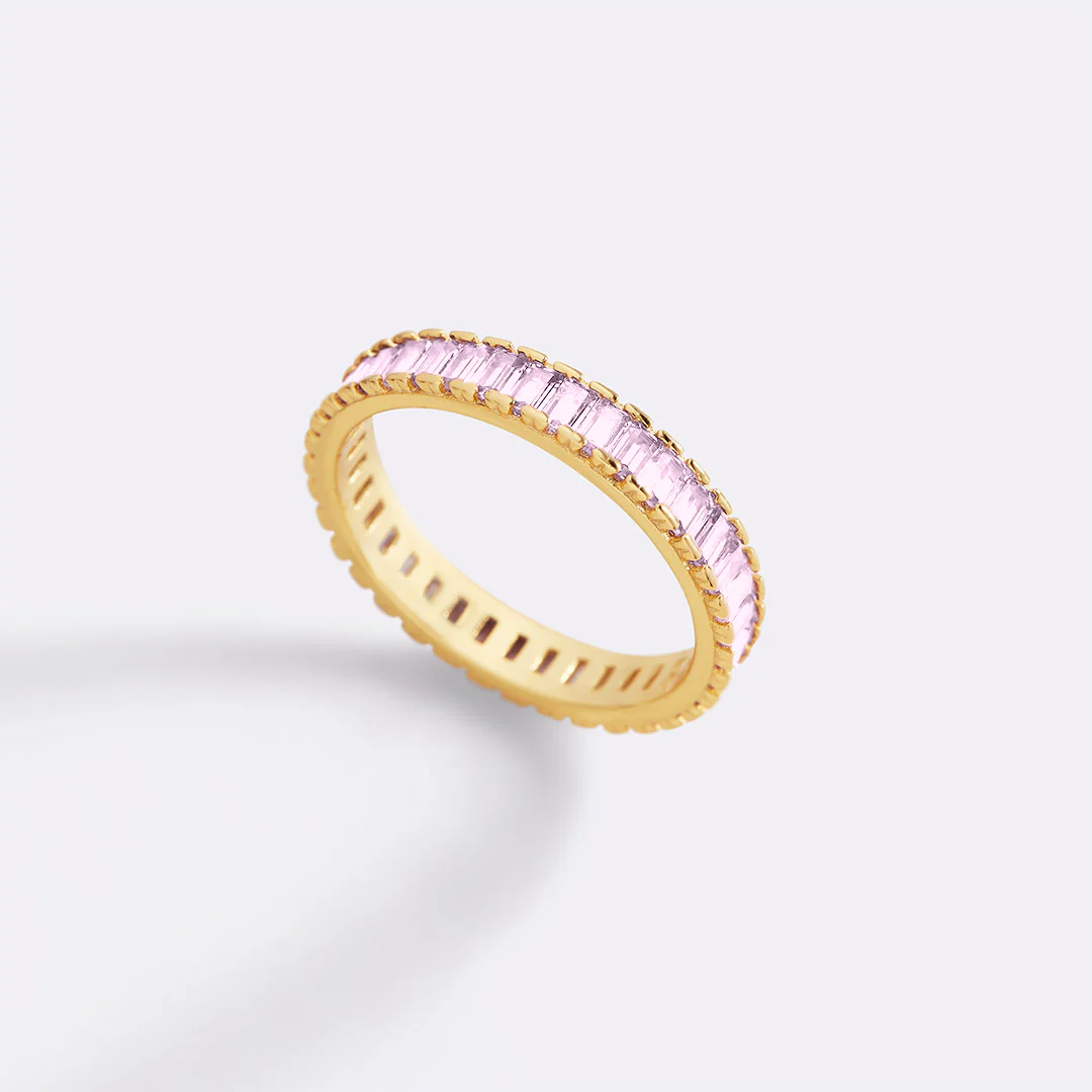 Baguette Birthstone Eternity Band - Image 44