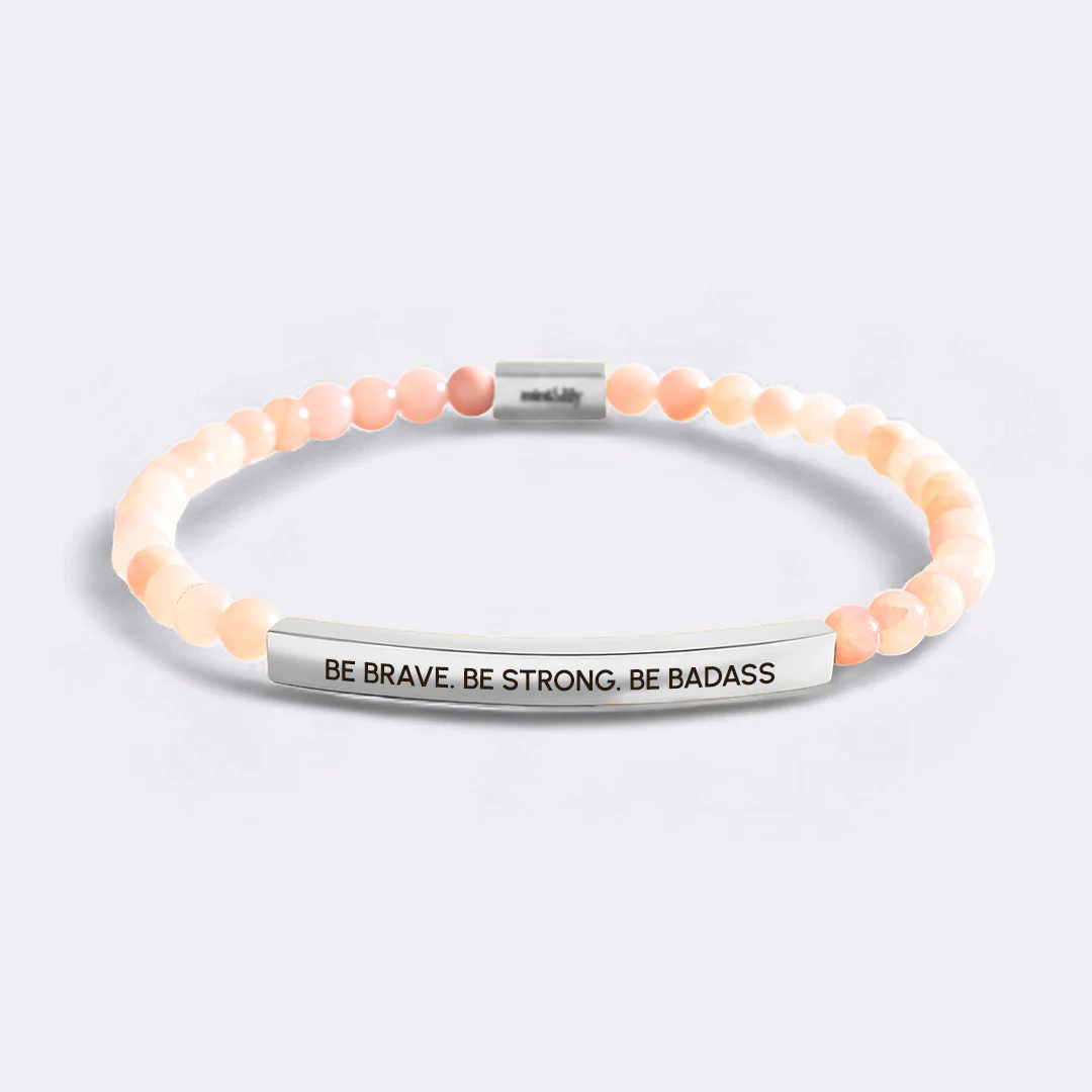 Be Brave. Be Strong. Be Badass Beaded Inspire Bracelet - Image 14