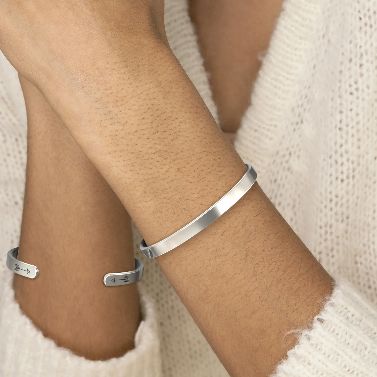 Be Brave. Be Strong. Be Badass. Personalizable Cuff Bracelet - Image 10