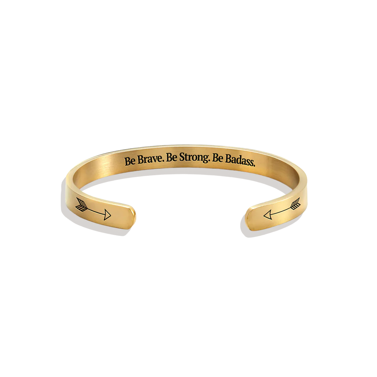 Be Brave. Be Strong. Be Badass. Personalizable Cuff Bracelet - Image 4