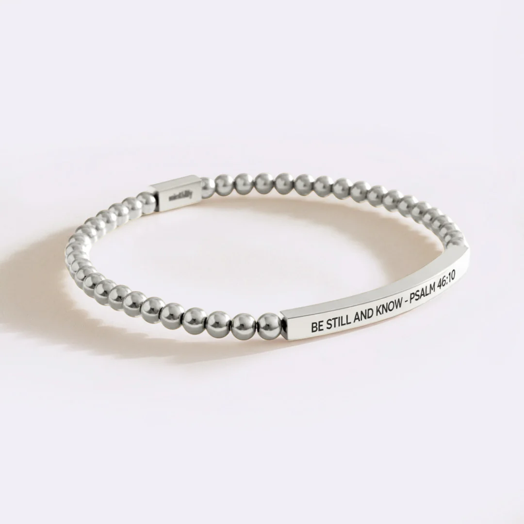 Be Still and Know - Psalm 46:10 Beaded Inspire Bracelet - Image 11