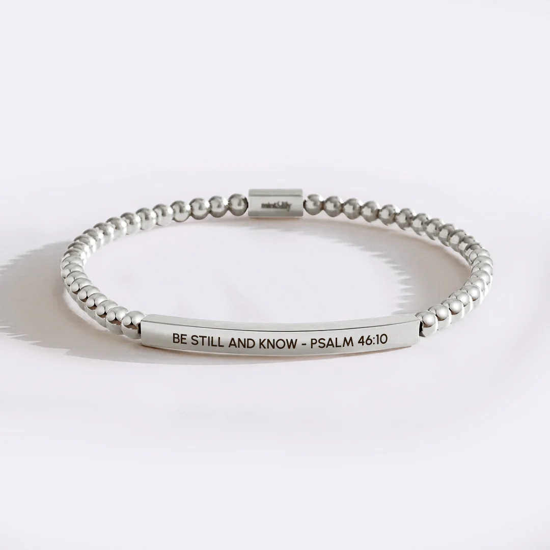 Be Still and Know - Psalm 46:10 Beaded Inspire Bracelet - Image 13