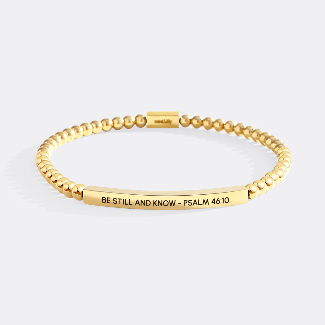 Be Still and Know - Psalm 46:10 Beaded Inspire Bracelet - Image 6
