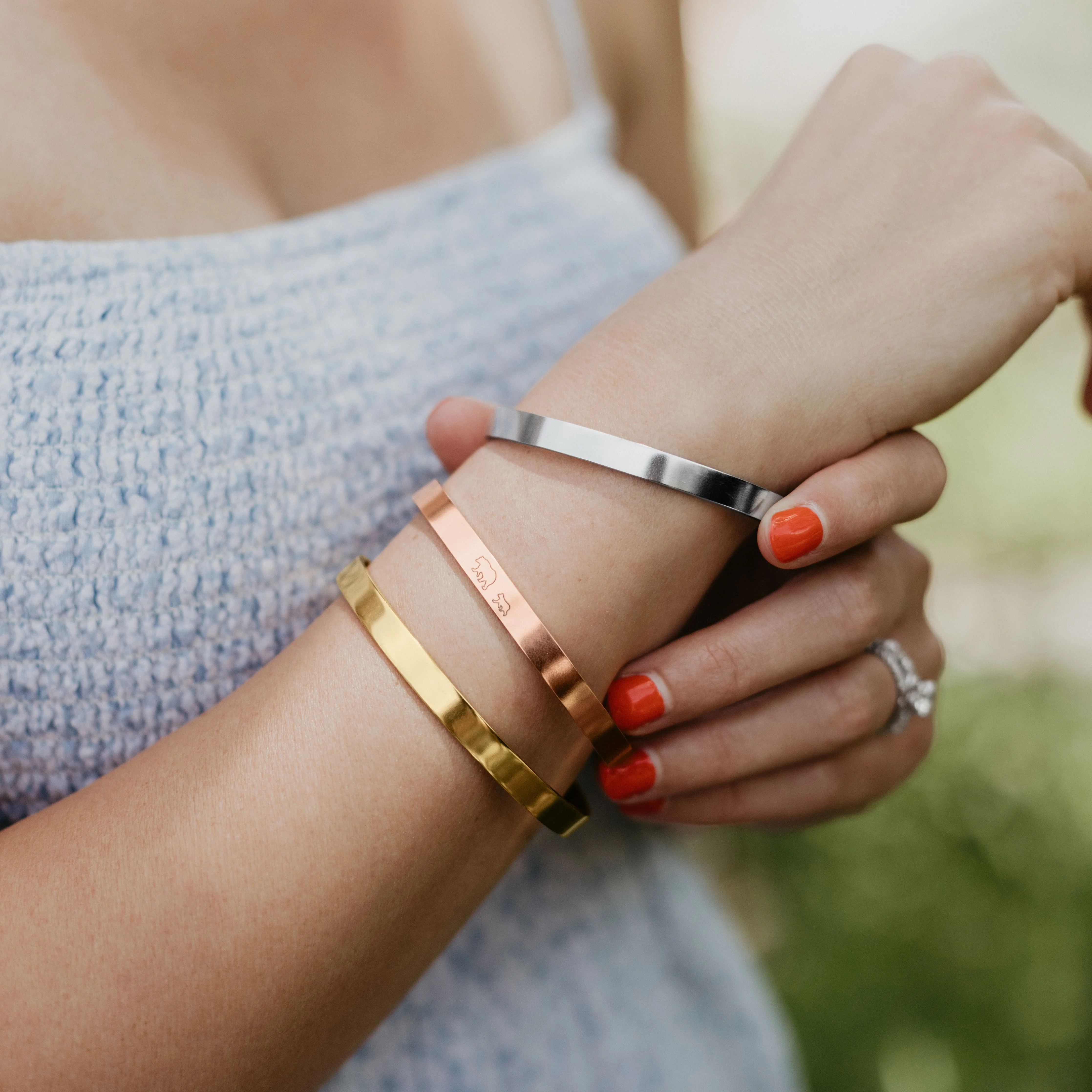 Beautiful Girl You Can Do Hard Things Personalizable Cuff Bracelet - Image 19