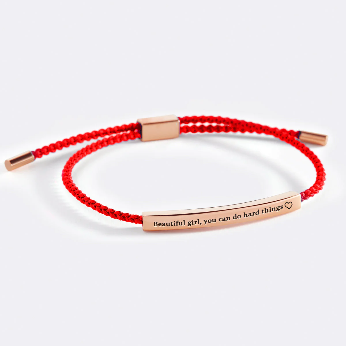 Beautiful Girl You Can Do Hard Things Inspire Bracelet - Image 12