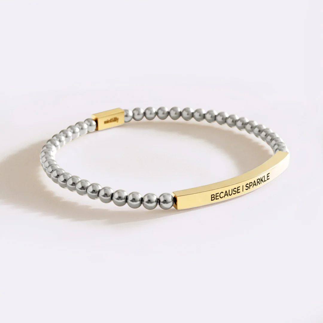 Because I Sparkle Beaded Inspire Bracelet - Image 5