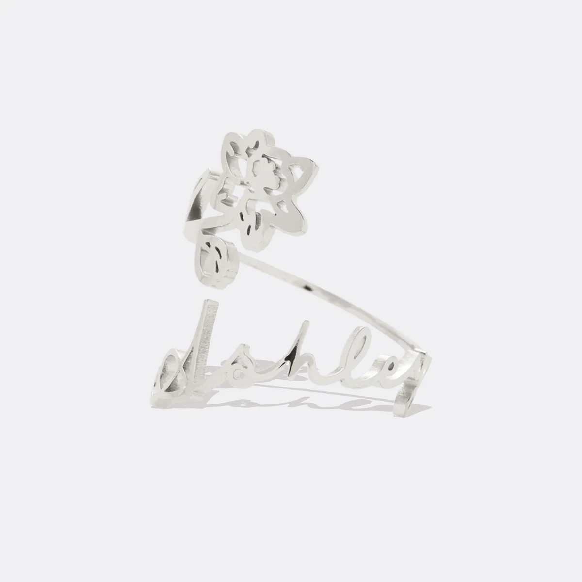 Birth Flower Name Ring - Image 39