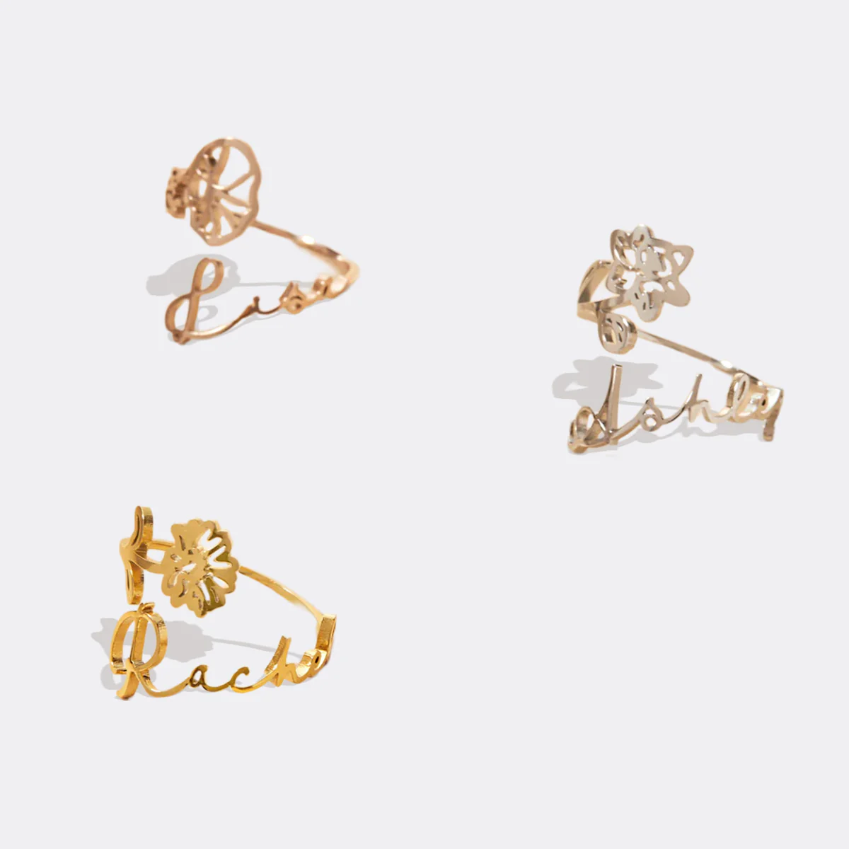 Birth Flower Name Ring - Image 9