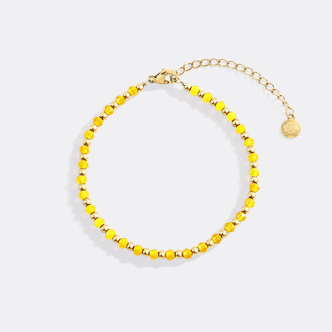Birthstone and Gold Bead Bracelet - Image 16