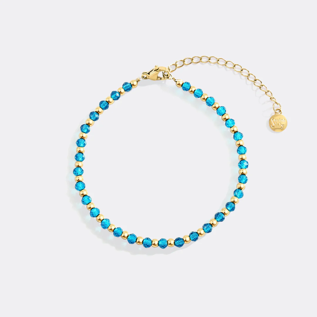 Birthstone and Gold Bead Bracelet - Image 17