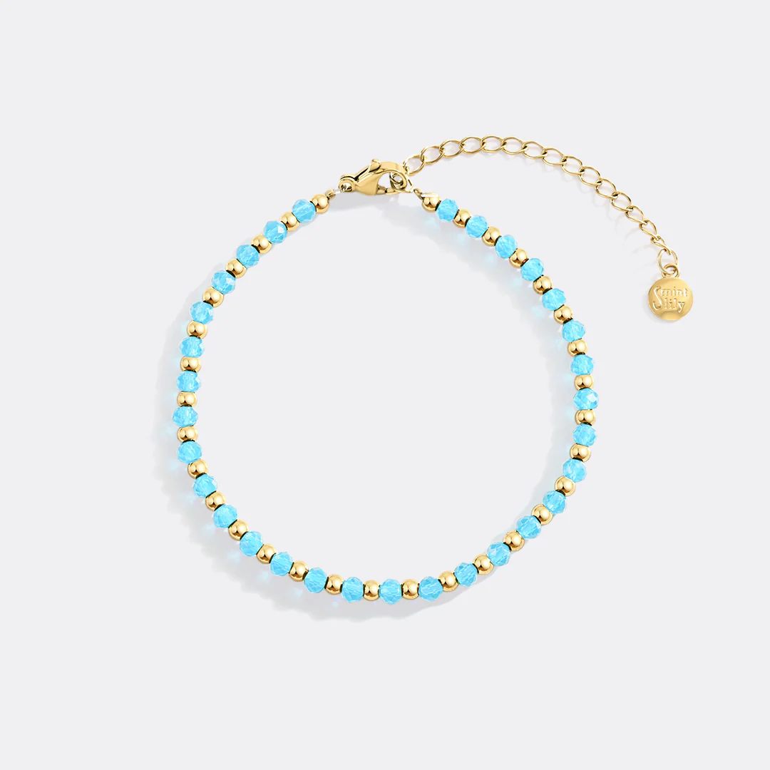 Birthstone and Gold Bead Bracelet - Image 8