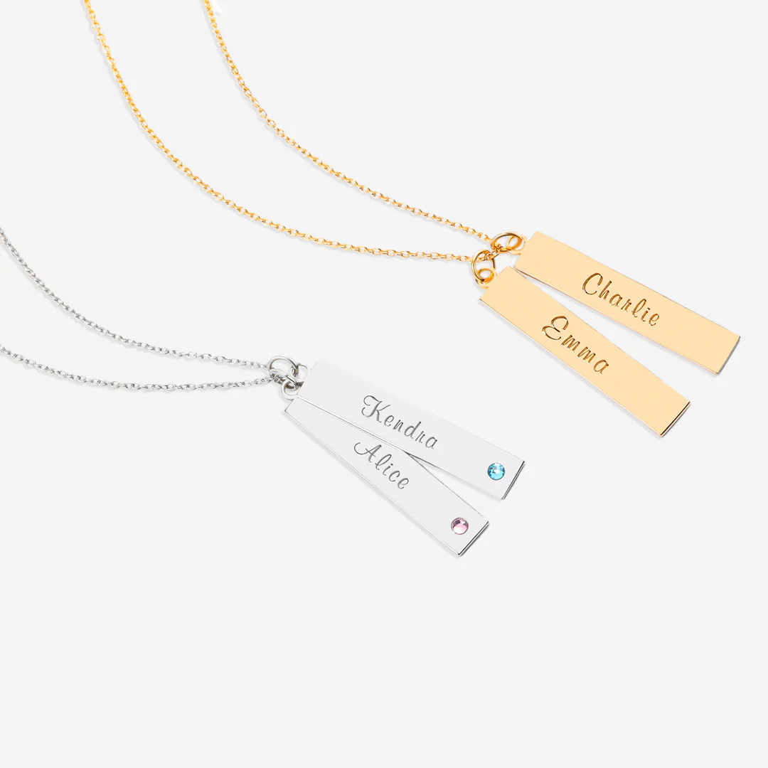 Birthstone Bar Necklace - Image 11