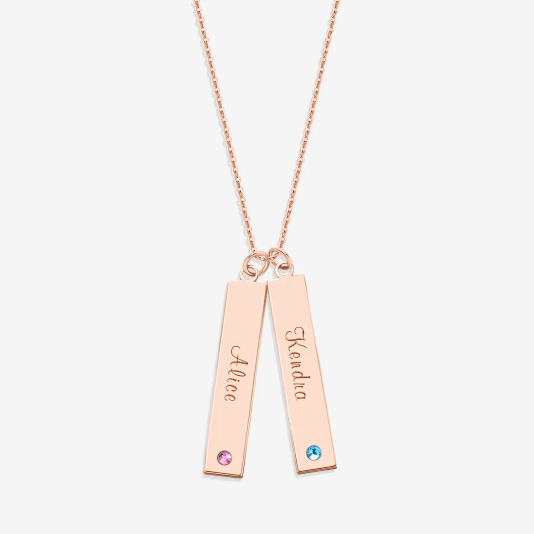 Birthstone Bar Necklace - Image 16