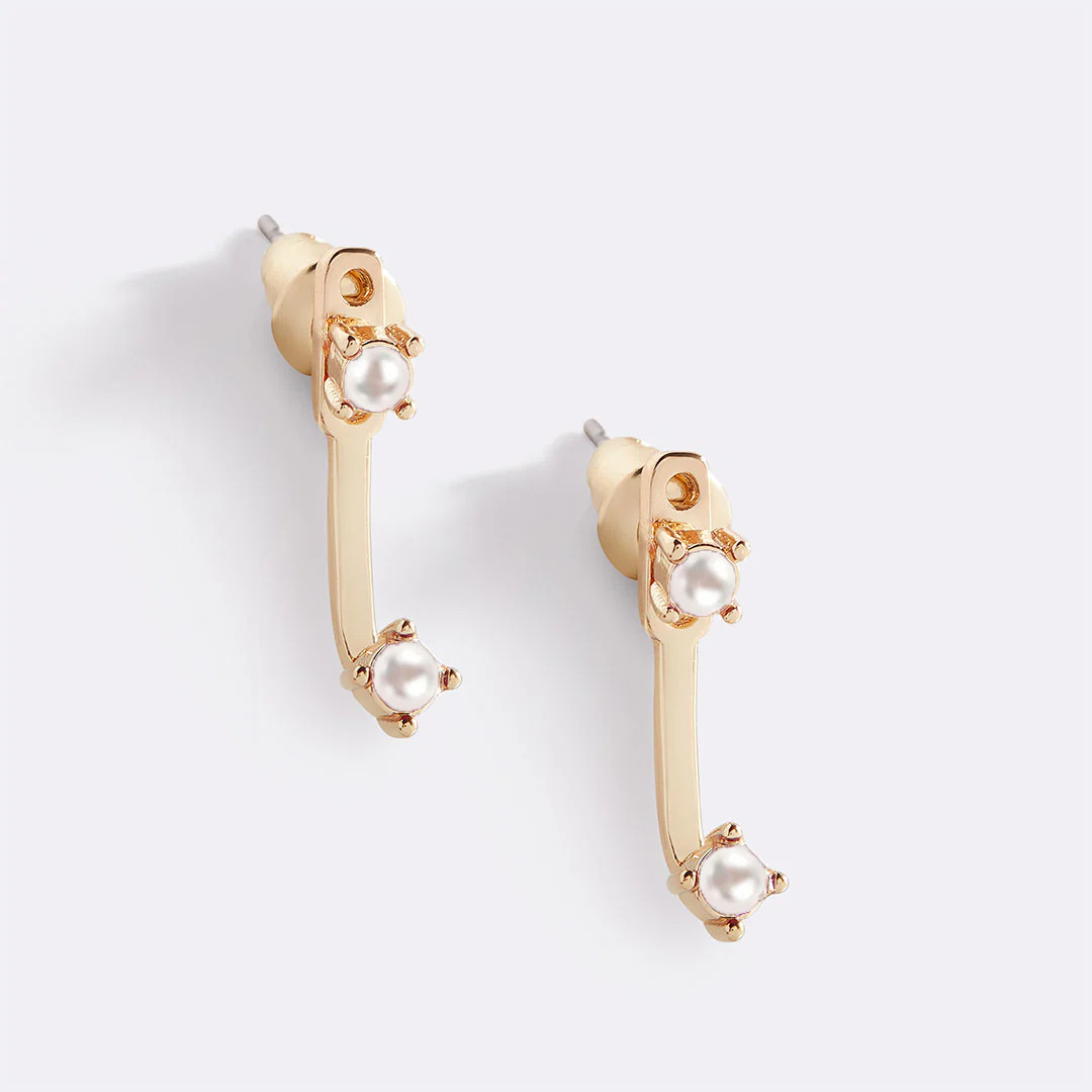 Birthstone Drop Ear Jacket Earrings - Image 25