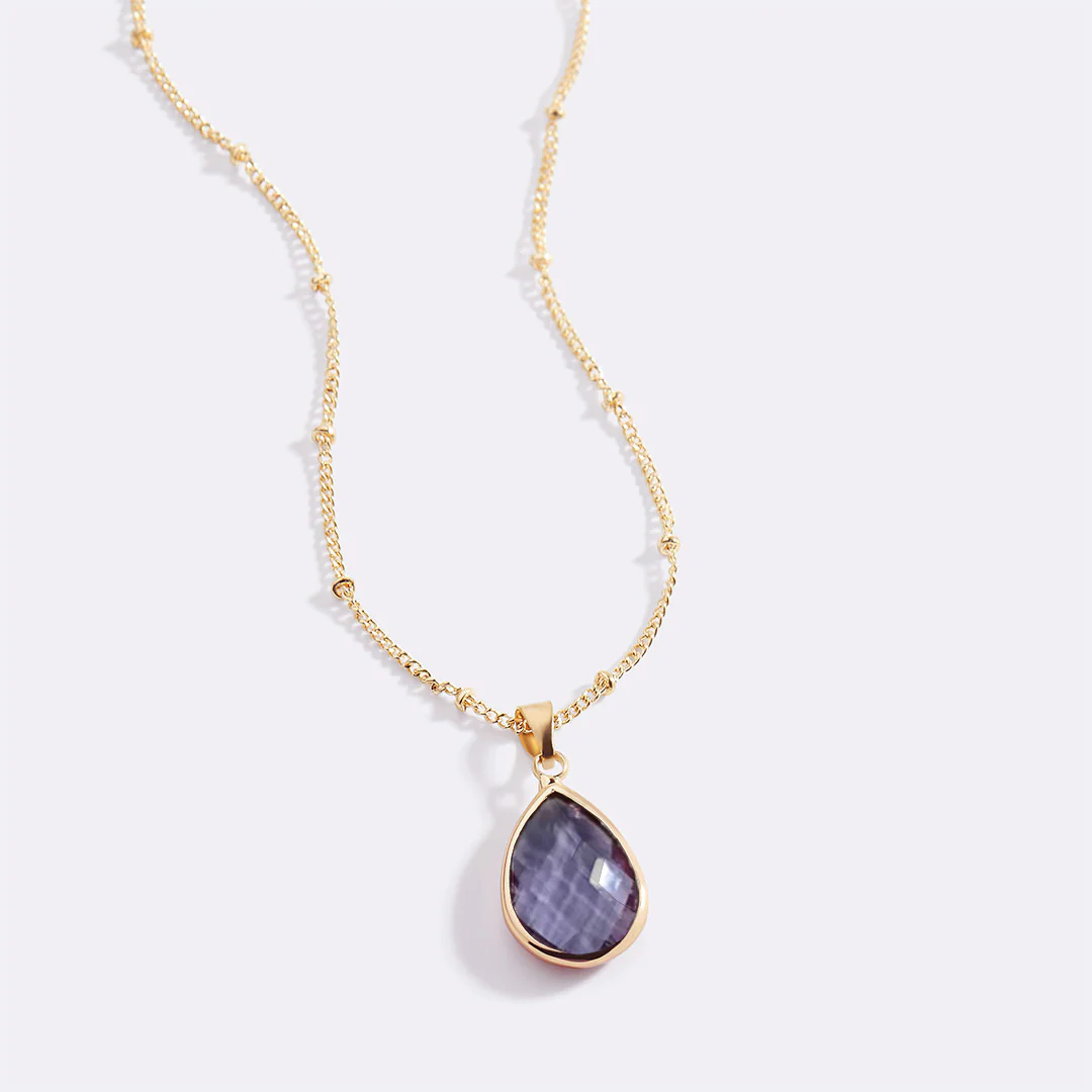 Birthstone Drop Pendant Necklace - Image 91