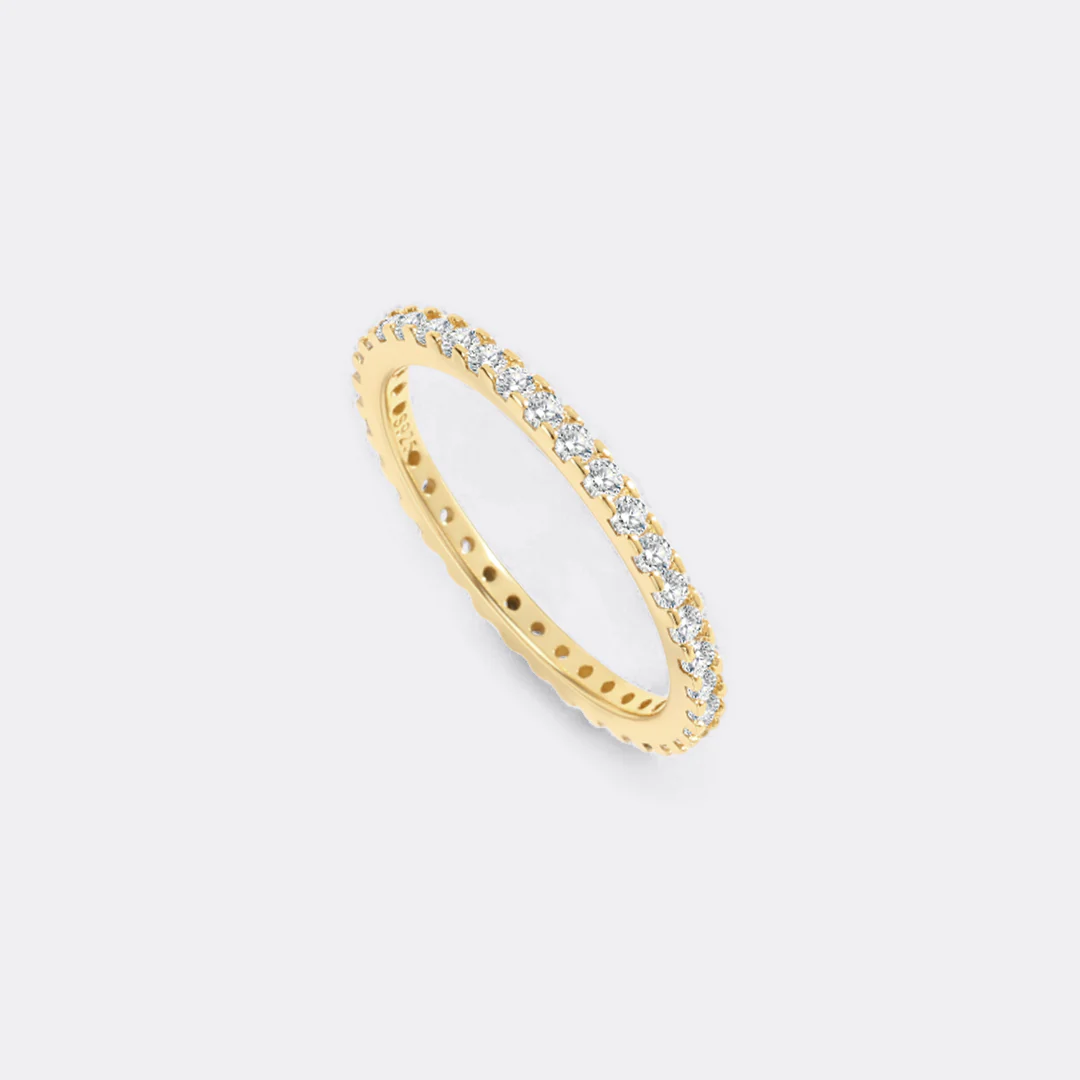 April Birthstone Eternity Stacking Ring - Image 27