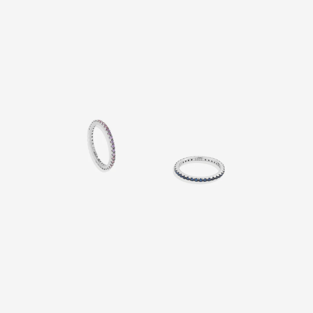 December Birthstone Eternity Stacking Ring - Image 17