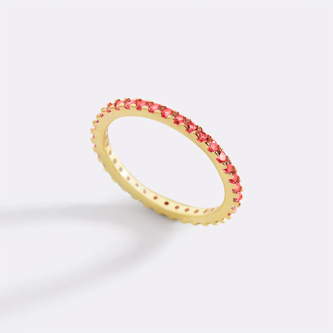 January Birthstone Eternity Stacking Ring - Image 25