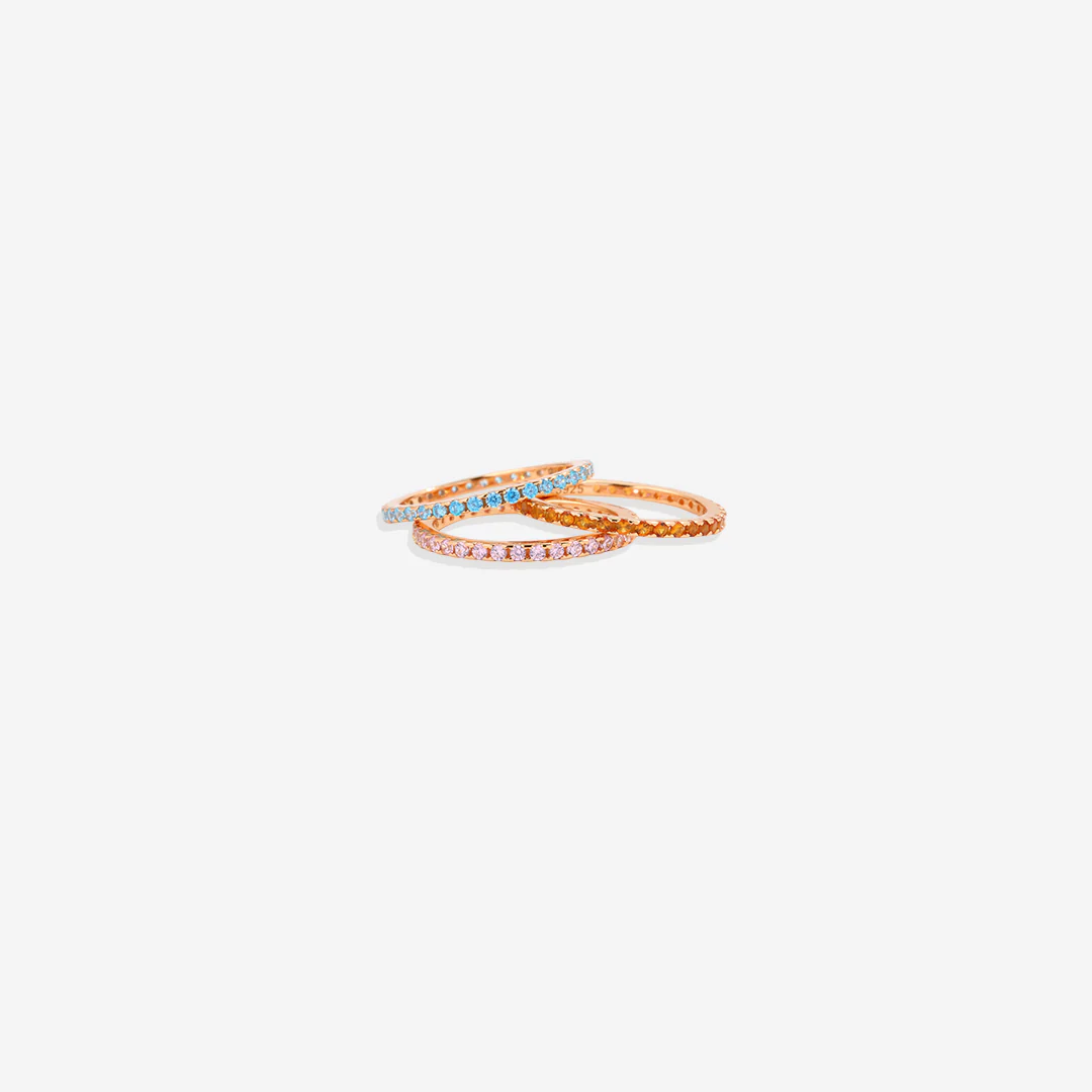 June Birthstone Eternity Stacking Ring - Image 13