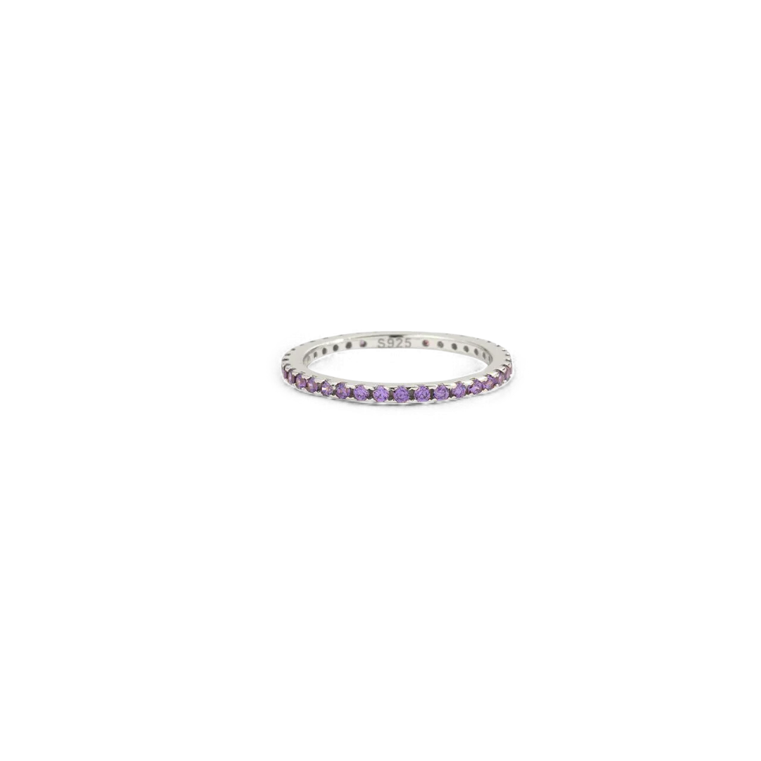 June Birthstone Eternity Stacking Ring - Image 15