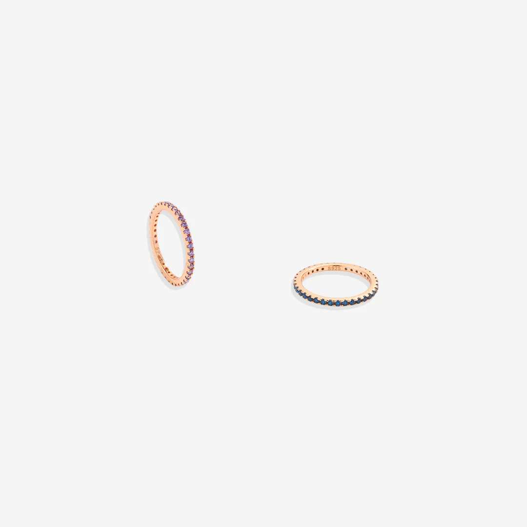 October Birthstone Eternity Stacking Ring - Image 12