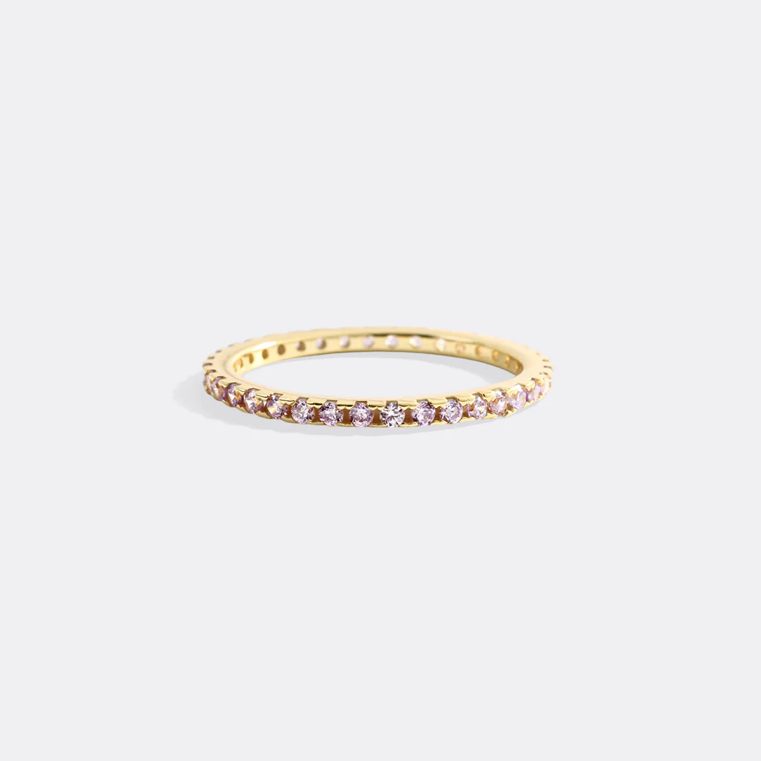 October Birthstone Eternity Stacking Ring - Image 27