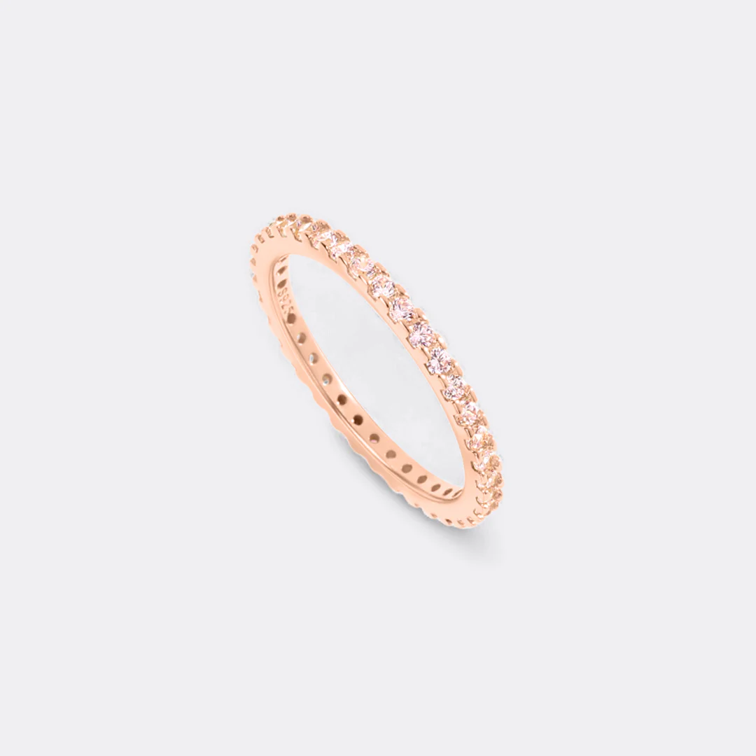 October Birthstone Eternity Stacking Ring - Image 31