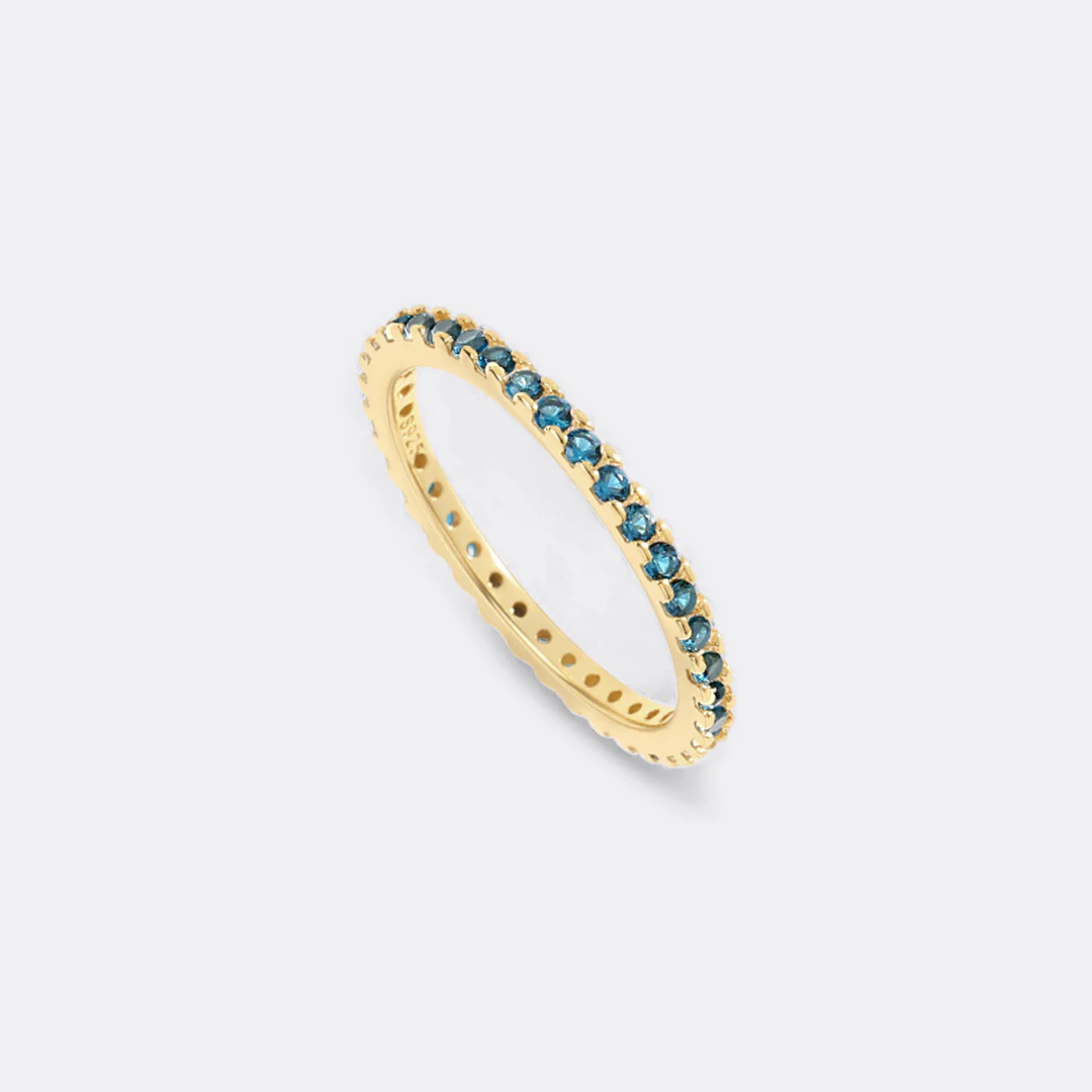 September Birthstone Eternity Stacking Ring - Image 30