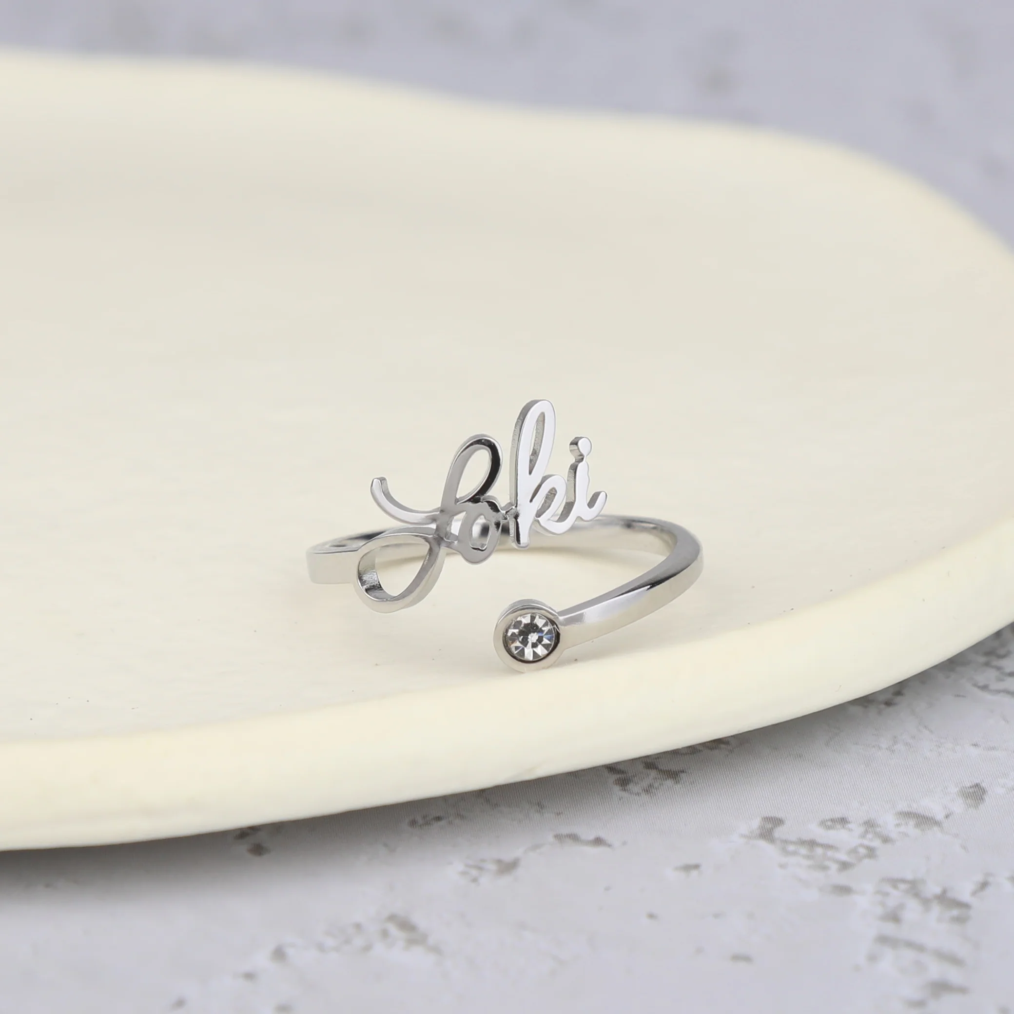 Custom Name Birthstone Ring - Image 12