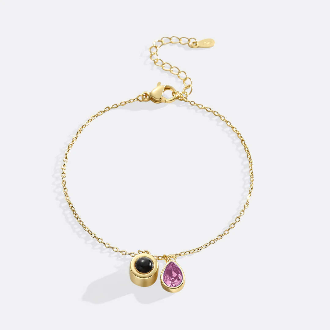 Birthstone Photo Bracelet - Image 25