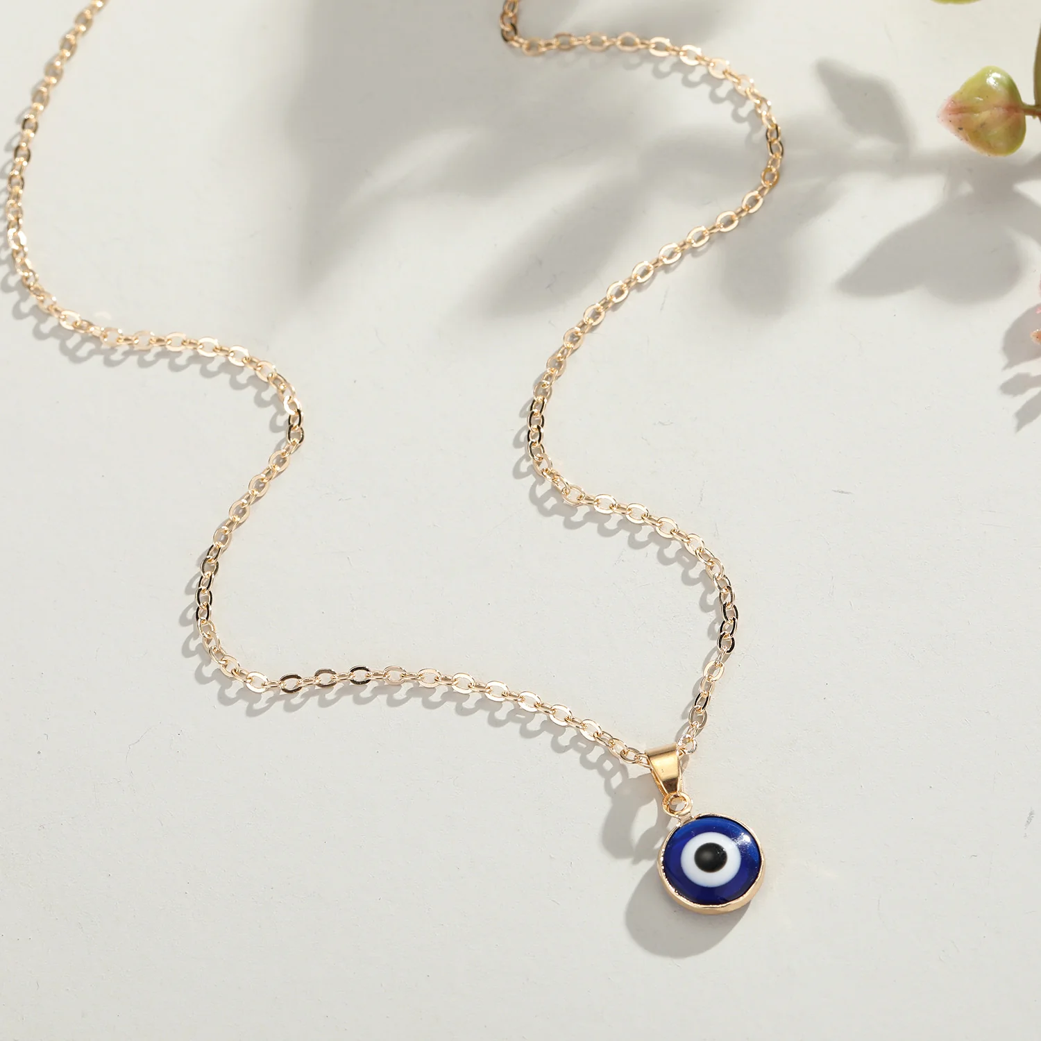 Dainty Boho Evil Eye Charm Necklace - Image 7