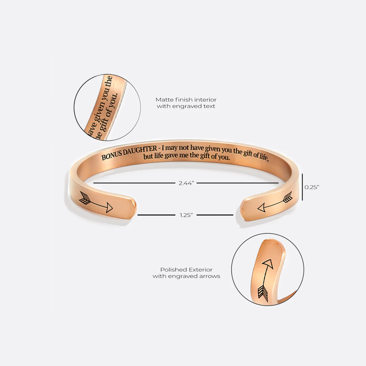 Bonus Daughter Cuff Bracelet - Image 47