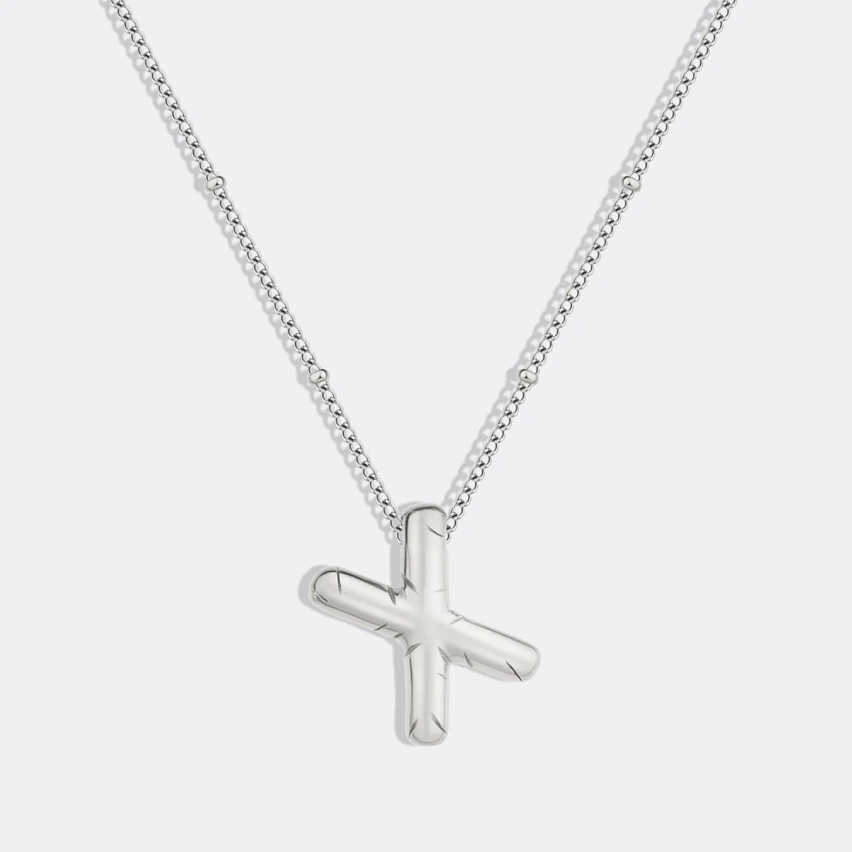 Balloon Initial Necklace with Satellite Chain - Image 37
