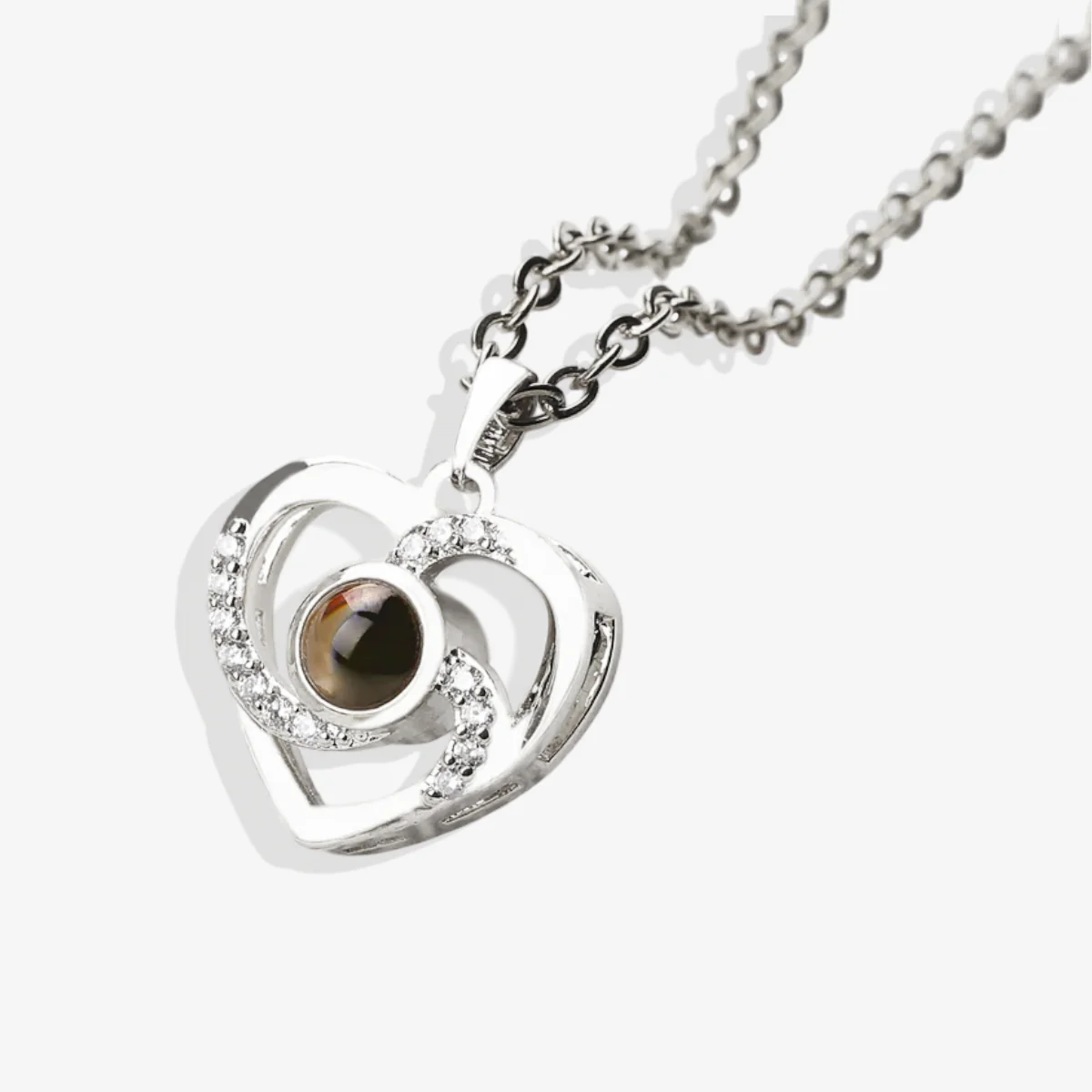 Center of My Heart Pave Photo Necklace - Image 17