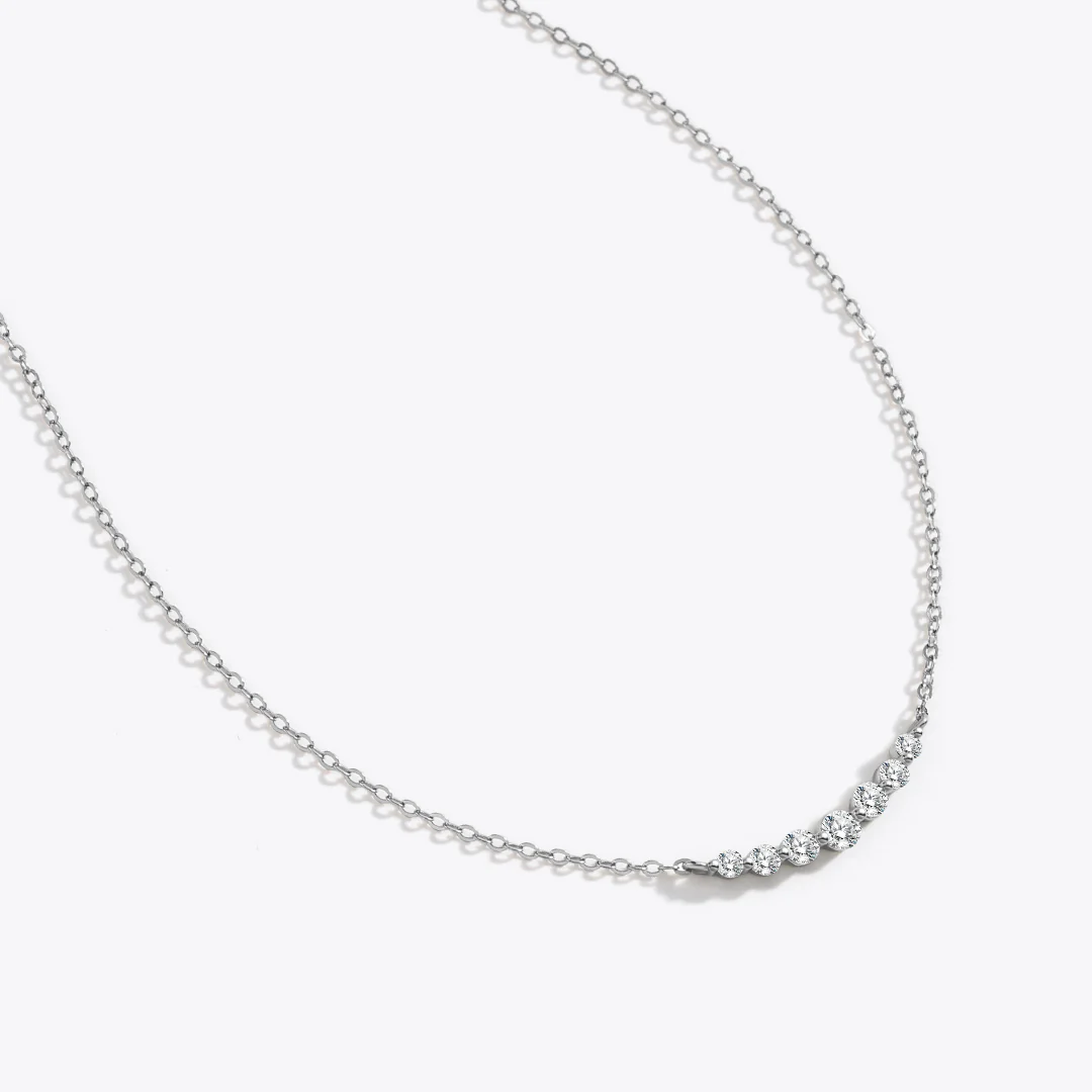 Classic Arc Diamond Necklace - Image 18