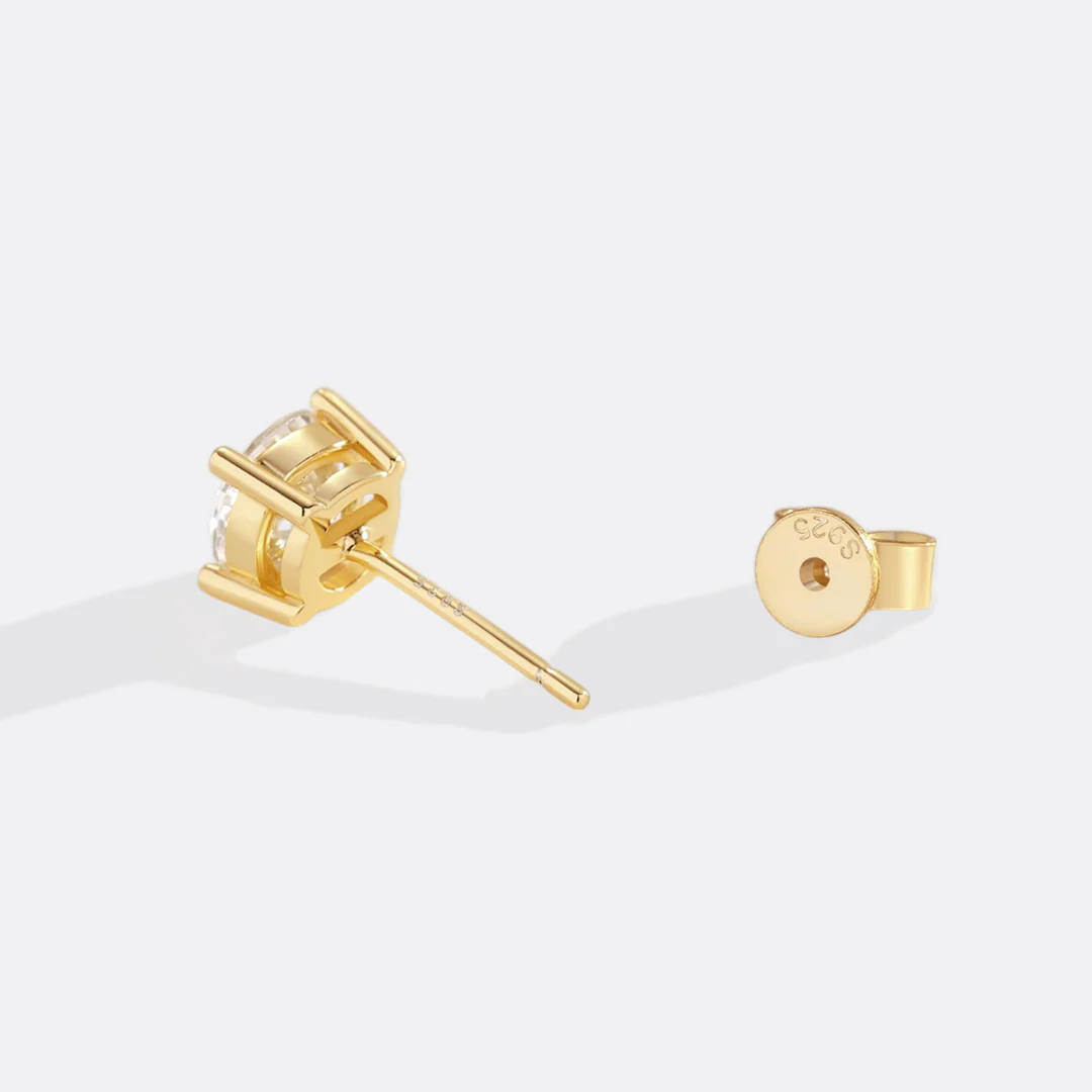 Classic Diamond Stud Earrings - Image 12