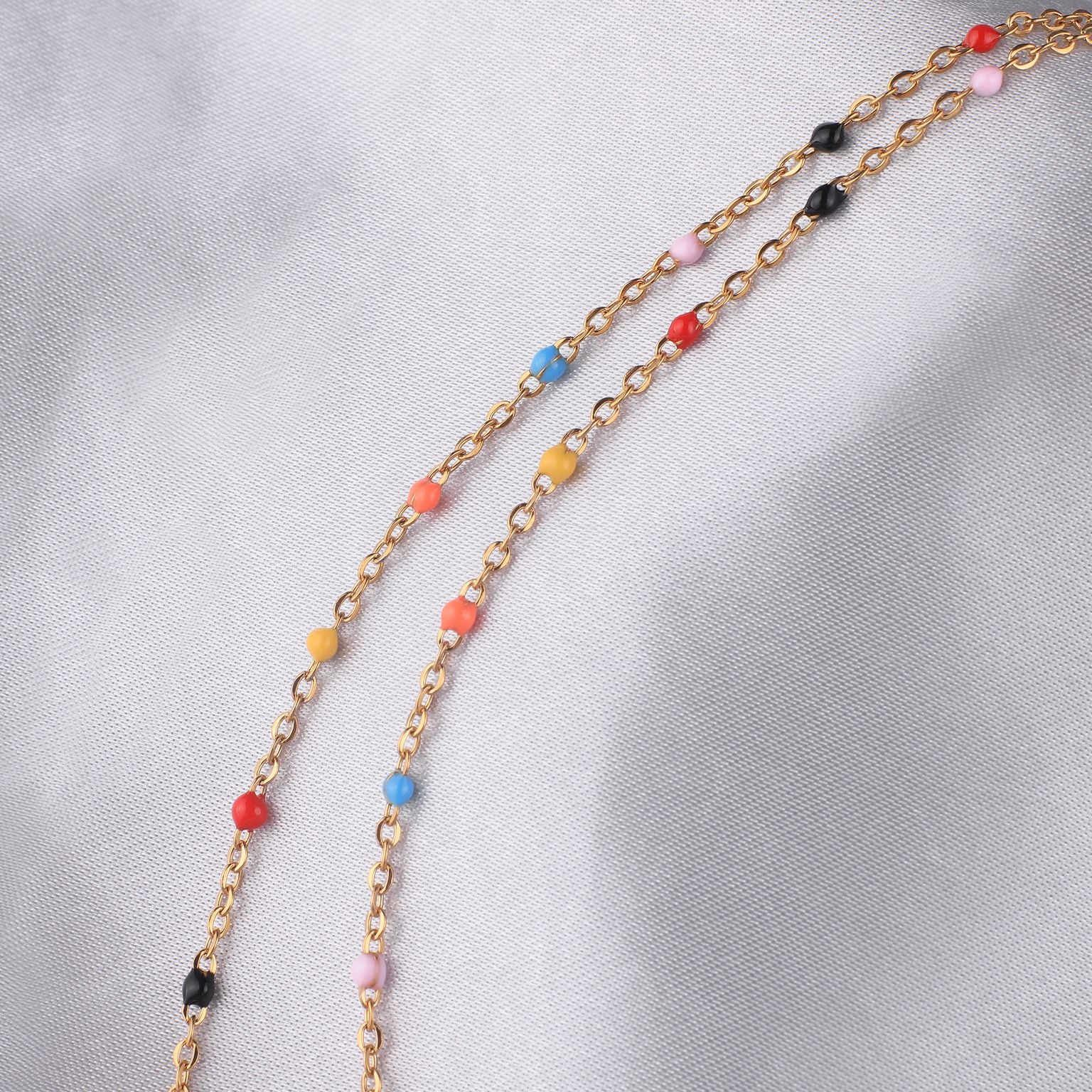 Colorful Beaded Fairy Name Necklace - Image 9