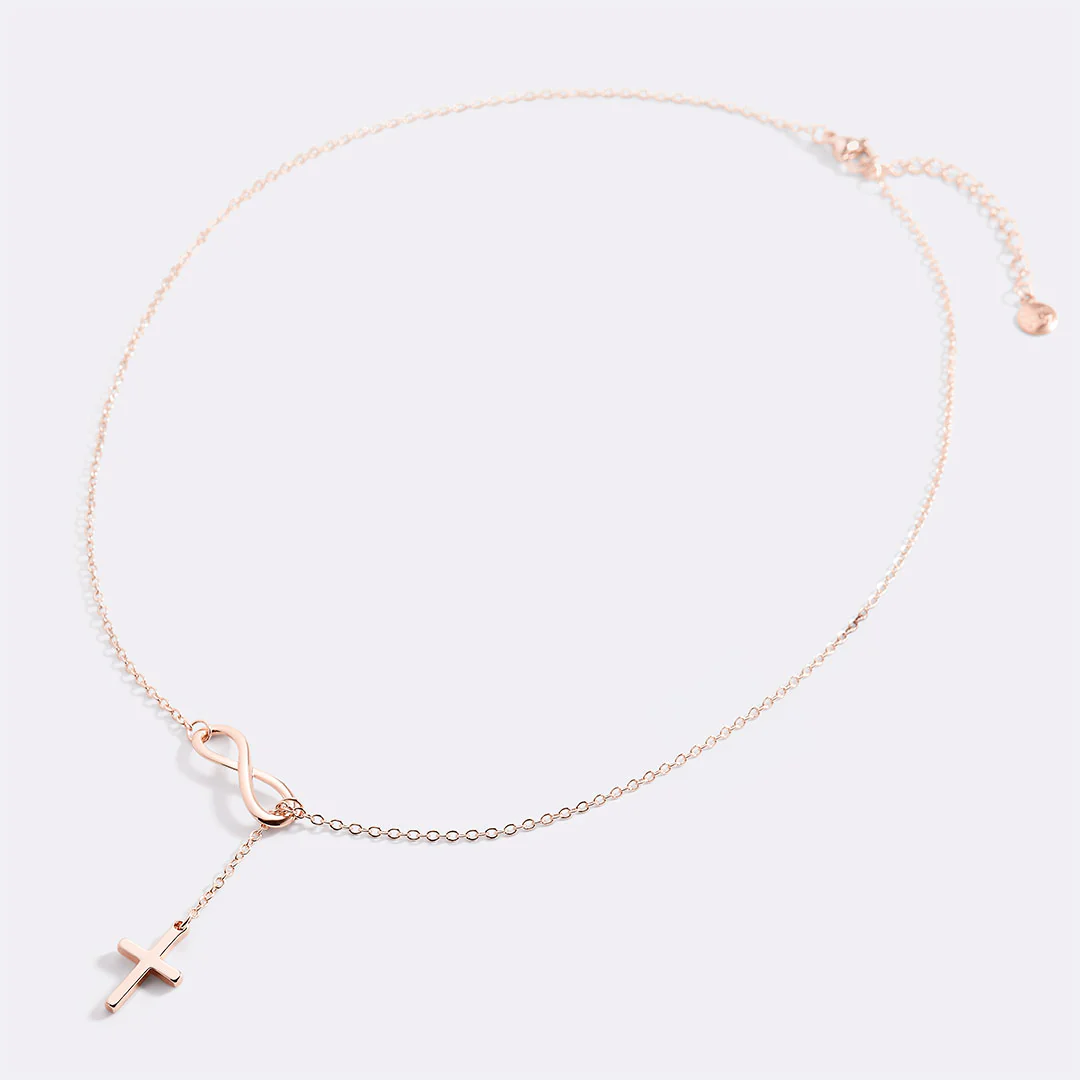 Infinity Cross Pendant Necklace - Image 8